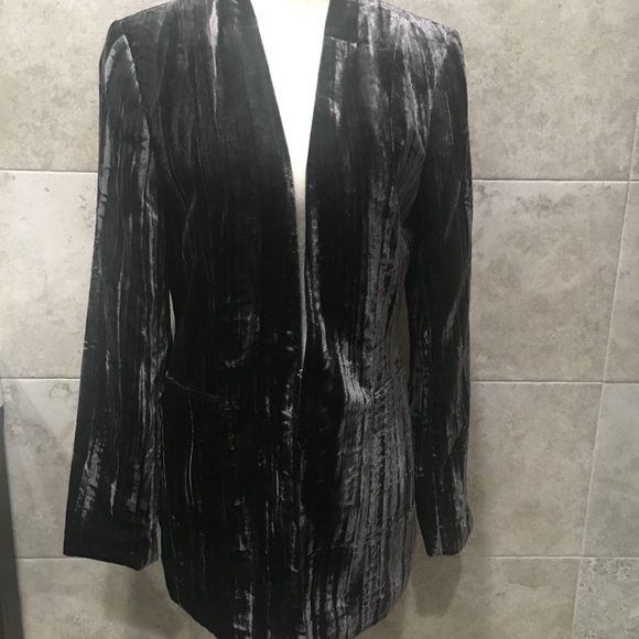calvin klein velvet jacket womens
